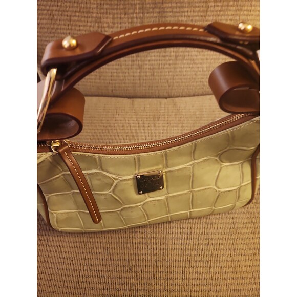 Dooney & Bourke Sage Green Crocodile-Embossed Leather Hobo Bag - Picture 9 of 12